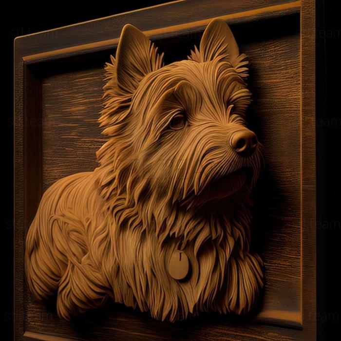 3D model Australian Terrier dog (STL)